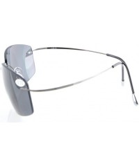Wrap Titanium Rimless UV400 Polycarbonate Grey Lenses Bifocal Sunshine Readers Bifocal Sunglasses +2.5 - Grey Lens - C9129BEM...