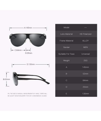 Aviator Aluminum Magnesium Sunglasses Large Frame Sports Glasses Outdoor Polarizer for Men - D - C218QQ2D9AL $34.56