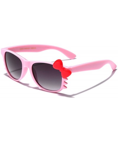 Rectangular Baby Toddler Hello Kitty Bow Tie Kids Sunglasses for Girls Boys Age up to 4 Years - Pink - Red Bow Tie - CW11P3R0...