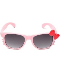 Rectangular Baby Toddler Hello Kitty Bow Tie Kids Sunglasses for Girls Boys Age up to 4 Years - Pink - Red Bow Tie - CW11P3R0...