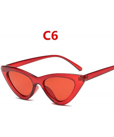 Aviator 2019 Fashion Sunglasses Woman Brand Designer Vintage Retro Triangular Cat C9 - C6 - C918YZTTO0C $17.67