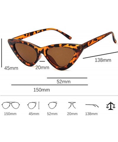 Aviator 2019 Fashion Sunglasses Woman Brand Designer Vintage Retro Triangular Cat C9 - C6 - C918YZTTO0C $7.26