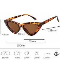 Aviator 2019 Fashion Sunglasses Woman Brand Designer Vintage Retro Triangular Cat C9 - C6 - C918YZTTO0C $7.26