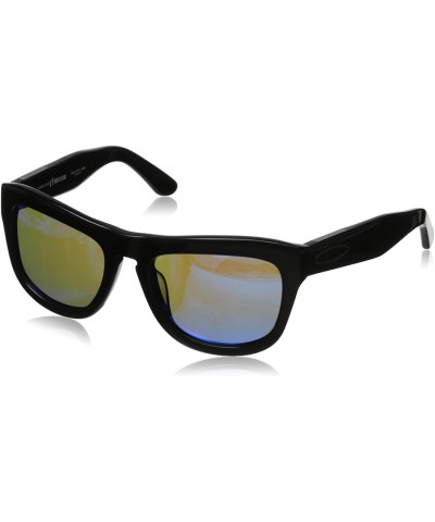 Round MN Classic HTG1022 C2 Polarized Round Sunglasses - Shiny Black - CO11OCMX79F $67.25