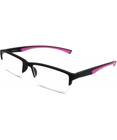 Rimless 6904 SECOND GENERATION Semi-Rimless Flexie Reading Glasses NEW - A2 Pink - CE18WUSEE9I $34.57