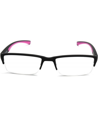 Rimless 6904 SECOND GENERATION Semi-Rimless Flexie Reading Glasses NEW - A2 Pink - CE18WUSEE9I $20.65