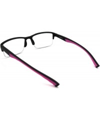 Rimless 6904 SECOND GENERATION Semi-Rimless Flexie Reading Glasses NEW - A2 Pink - CE18WUSEE9I $20.65