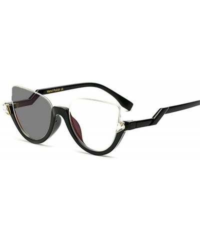 Oval Transition Sunglasses Photochromic Eyeglasses Finished - Black-400 - CJ18Q52QG6I $21.62