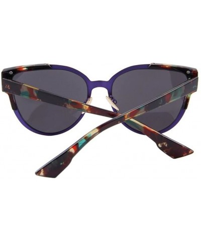 Goggle Women Fashion UV400 Cat Mirror Glasses Cat Eye Sunglasses - Purple - CA17YZQY5UW $14.98