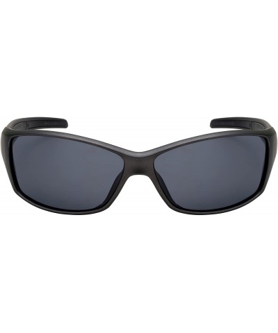 Oversized Sports Wrap Sunglasses with Polarized Lens 570086MMT-P - Matte Metallic Grey - CX12JP3L0NP $16.61
