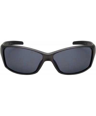 Oversized Sports Wrap Sunglasses with Polarized Lens 570086MMT-P - Matte Metallic Grey - CX12JP3L0NP $16.61