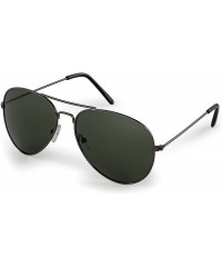 Aviator Classic Aviator Pilot Flat Lens Sunglasses For Men and Women with Protective Bag - 100% UV Protection - C211UPWKR6R $...