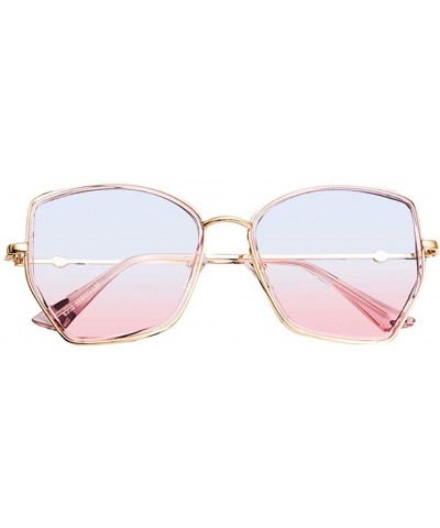 Oversized Unisex Korean Version Polarized Sunglasses Classic Women Retro Irregular Big Frame Sun glasses - Gray - CX18SW9OD85...