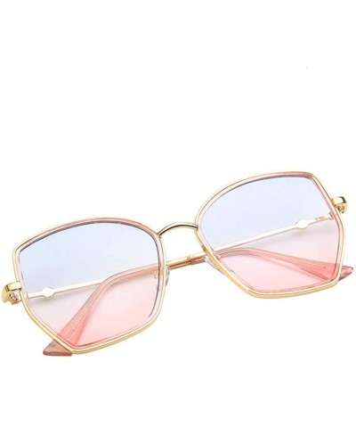 Oversized Unisex Korean Version Polarized Sunglasses Classic Women Retro Irregular Big Frame Sun glasses - Gray - CX18SW9OD85...
