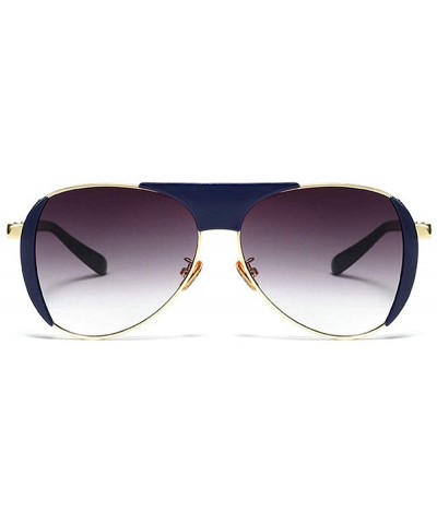 Oversized diamond Glasses glasses Fashion Sunglasses - Blue - CN18R7D7QM7 $14.67