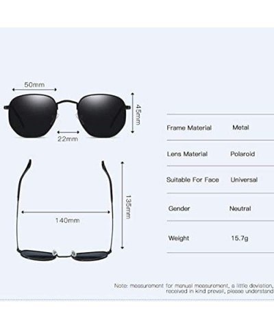 Aviator Polarizing sunglasses for men and women - F - CQ18Q7XWU7R $24.84