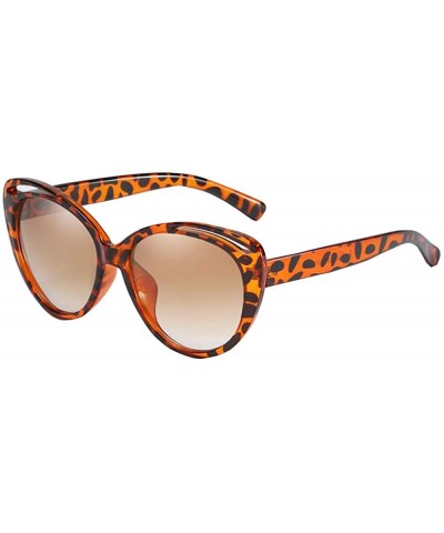 Oversized Women Classic Oversized Sunglasses HD Lens UV400 Protect Cateye Sunglasses Travel Beach Leopard Print Sunglasses - ...