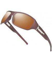 Goggle Sunglasses for Men and Women Oversized Diamond Cutting Lens Sun Glasses- Anti Glare Hd Polarized Sunglasses - C7194Z4Z...