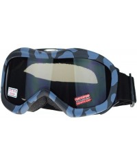 Goggle Ski Snowboard Goggles Anti Fog Shatter Proof Gray Lens Camo Print - Gray Blue - C211GOVSC3N $21.23