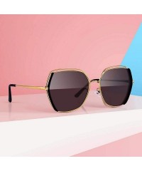 Aviator DESIGN Women Luxury Brand Polarized Sunglasses Ladies Fashion C01 Black - C04 Silver - C818XE965S3 $20.57