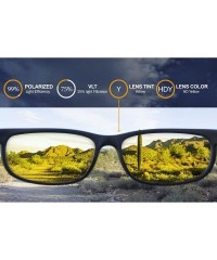 Sport Polarized Replacement Lenses Warm Up Sunglasses - Hd Yellow - C6188TNM266 $52.29