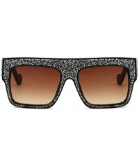 Sport Women Sunglasses Oversized Rhinestone Ladies Fashion Stylish Eyewear - B - C518Q6ZTCYU $17.55