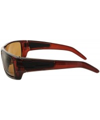 Sport Limited Edition Polarized Shades Motorcycle Sunglasses - Brown - CJ18I2NKLL6 $12.67