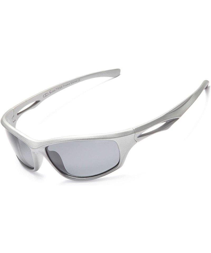 Oversized Sports UV400 Bike Cycling Sunglasses for Men Women - Counter - Grey Lens Grey Frame - C212N8USJFQ $10.87