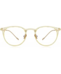 Cat Eye Women Retro Cat Eye Eyeglasses Radiation-resistant Computer Optical Glasses S2073 - Yellow - CE1886Z0ACQ $13.20