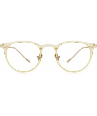 Cat Eye Women Retro Cat Eye Eyeglasses Radiation-resistant Computer Optical Glasses S2073 - Yellow - CE1886Z0ACQ $13.20