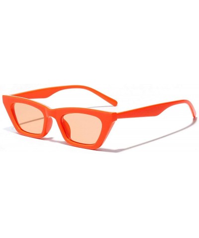 Oversized Rectangle Sunglasses Women Fashion Black Sun Glasses Mens Anti-UV Eyeglass S1001 - Orange - CT198589RSC $33.84