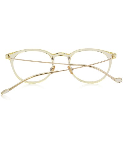 Cat Eye Women Retro Cat Eye Eyeglasses Radiation-resistant Computer Optical Glasses S2073 - Yellow - CE1886Z0ACQ $13.20