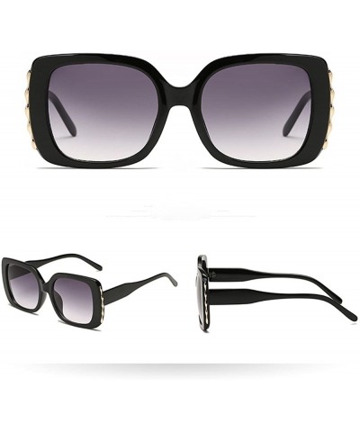 Square Sunglasses Multicolor Plastic Polarized Goggles Glasses Eyewear - Grey - CV18QRTLSKS $11.13