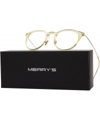 Cat Eye Women Retro Cat Eye Eyeglasses Radiation-resistant Computer Optical Glasses S2073 - Yellow - CE1886Z0ACQ $13.20