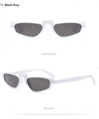 Rimless Designer Small Eye SunGlasses Retro Vintage Steampunk Fashion Superstar - White Grey - CD1880RXORH $9.92