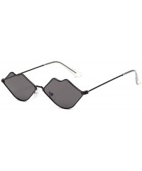 Goggle Sexy Lips Sunglasses-Small Frame Retro Sun Glasses-Polarized Eyewear For Women - G - CS190ED75HY $23.67