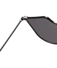 Goggle Sexy Lips Sunglasses-Small Frame Retro Sun Glasses-Polarized Eyewear For Women - G - CS190ED75HY $23.67