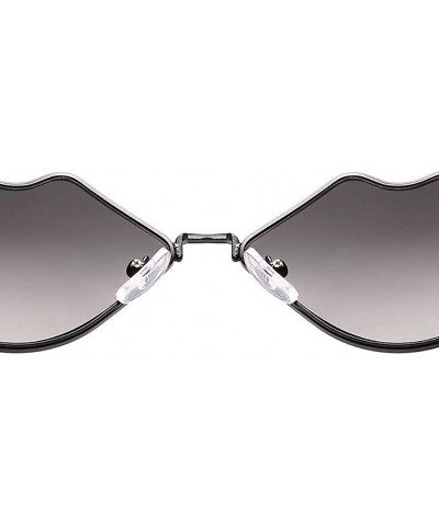 Goggle Sexy Lips Sunglasses-Small Frame Retro Sun Glasses-Polarized Eyewear For Women - G - CS190ED75HY $23.67