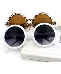 Round Vintage Round Sunglasses Women Classic Retro Coating Sun Glasses Female Male Sun Glasses - Gold - CU18WD7ORU7 $26.99