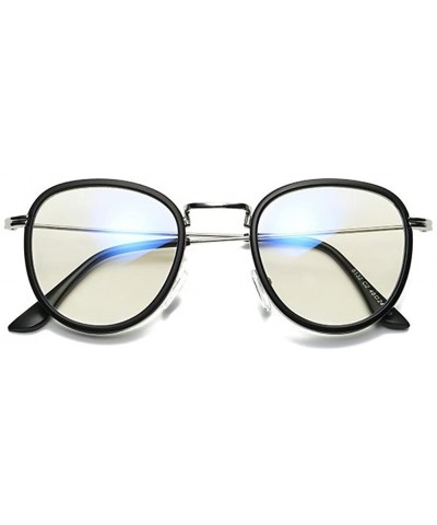 Rectangular Men Women Anti Blue Light Glasses - Round Eyeglasses Clear Lens Glasses Frame - C2 - CV18CSGHS44 $12.80