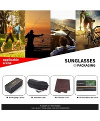 Rectangular Rectangular Polarized Sunglasses for Men Driving Sun glasses 100% UV Protection - CH190GAOG66 $30.41