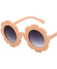 Round Sun Flower Round Cute Kids Sunglasses for Boy Girl Lovely Baby Glasses Children UV400 - C3 - CT198U6HWRU $10.29