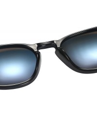 Oversized Men's Driving Polarized Sunglasses Metal Frame Ultra Light - Blue - CF1938LZWQ6 $13.90
