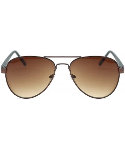 Aviator Mens Pilot Sunglasses Sleek Camouflage Arms Metal Flat Frame - Camouflage - CC1827YX3WG $10.36