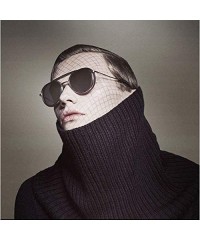 Wrap 2020 fashion punk sunglasses male spacecraft retro round frame sunglasses sunglasses - Gold Film - CY199MTYUAT $21.03