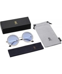 Rimless Shining Oversized Round Rhinestone Sunglasses Festival Gem Sunnies SJ1095 - CJ18DDO3C3E $13.62