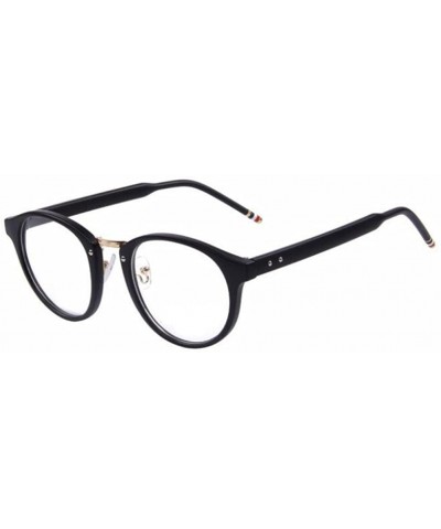 Semi-rimless Women Rivet Cat Eye Eyeglasses Frames Optical Dot Patchwork Legs Glasses - Matte Black - CV17YZQCEQE $18.34