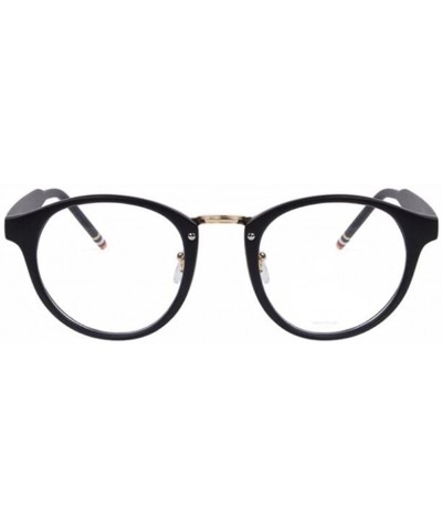 Semi-rimless Women Rivet Cat Eye Eyeglasses Frames Optical Dot Patchwork Legs Glasses - Matte Black - CV17YZQCEQE $12.56