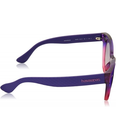 Oval Women's Noronha Round Sunglasses - Dark Purp Pk - CF113GICHZL $53.56