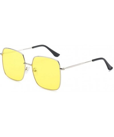 Square Foursquare Sunglasses Casual Fashion - B - C4199MZ8O06 $74.34